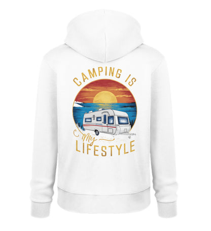 Camping my Lifestyle Hoodie für Damen in Weiss