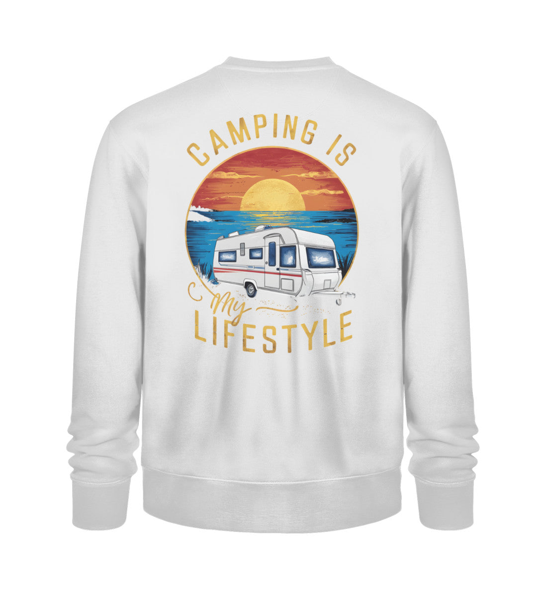 Camping my Lifestyle Sweatshirt für Herren in Heather Grey