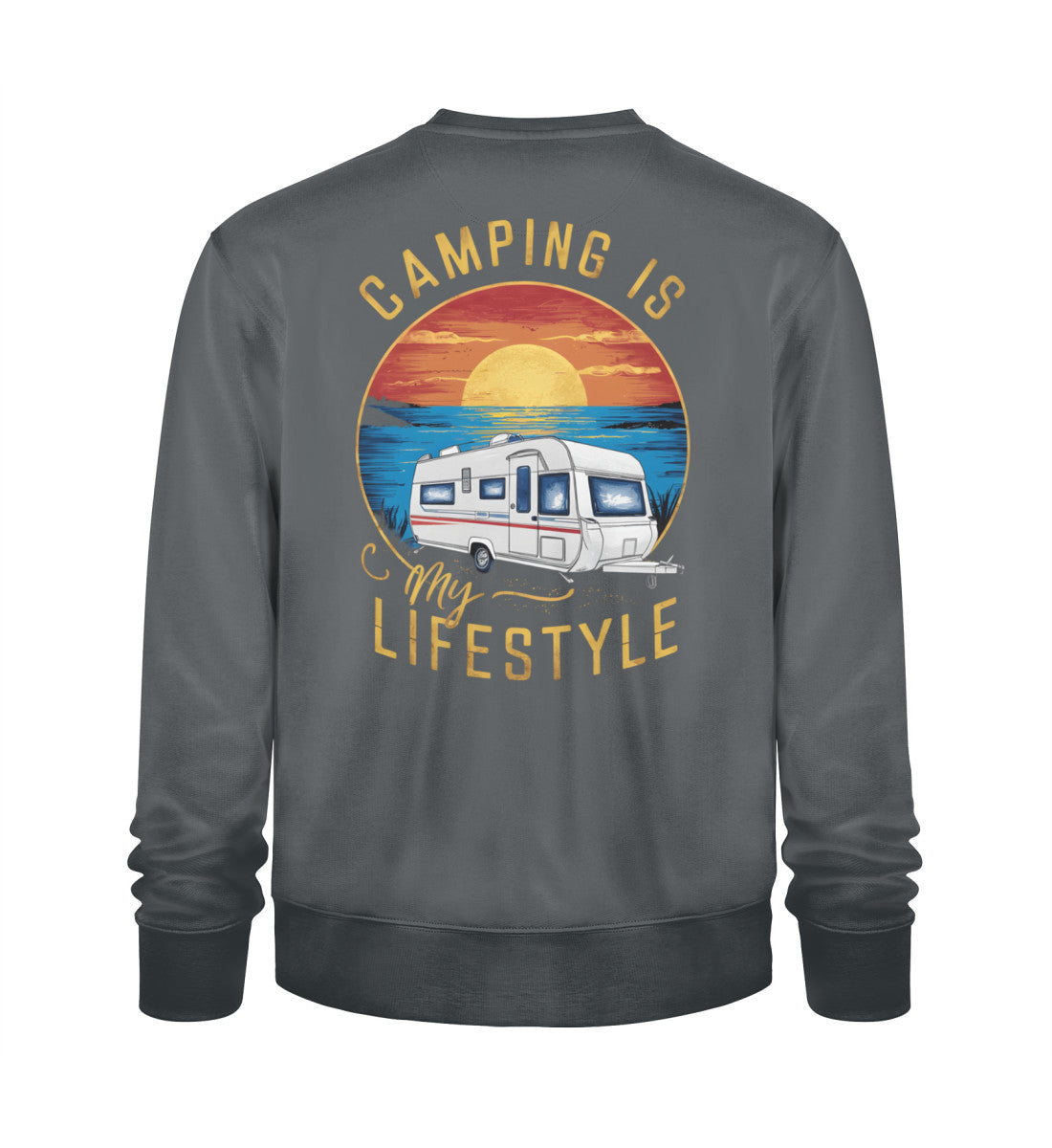 Camping my Lifestyle Sweatshirt für Herren in India Ink Grey