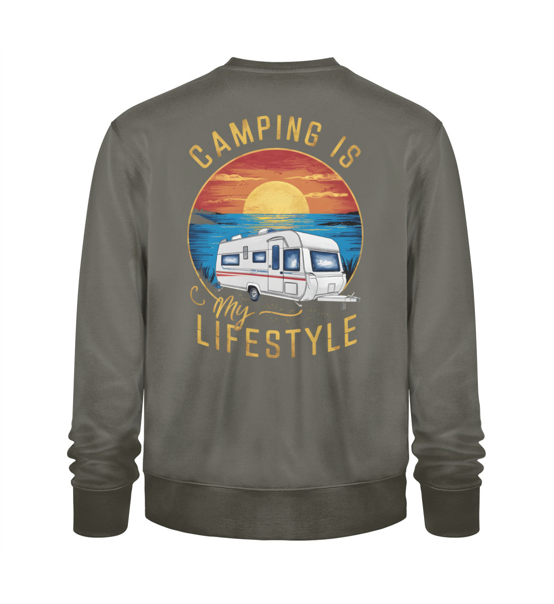 Camping my Lifestyle Sweatshirt für Herren in Khaki