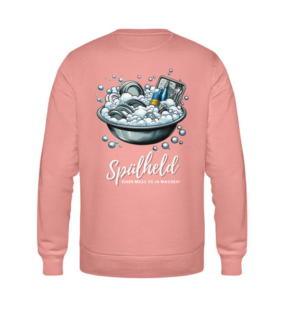 Camping Spülheld Herren Organic Sweatshirt in Canyon Pink-