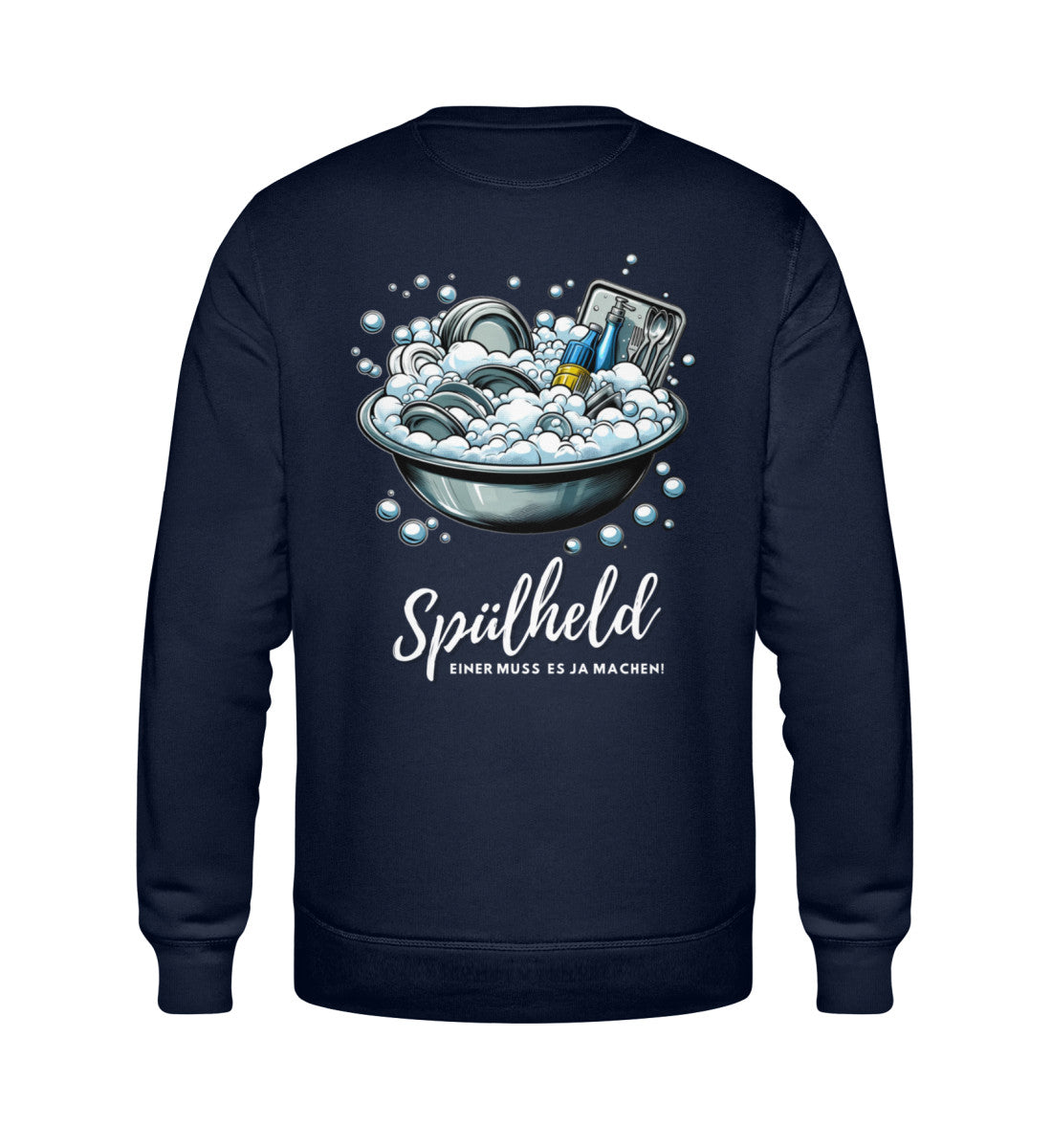 Camping Spülheld Herren Organic Sweatshirt in French Navy