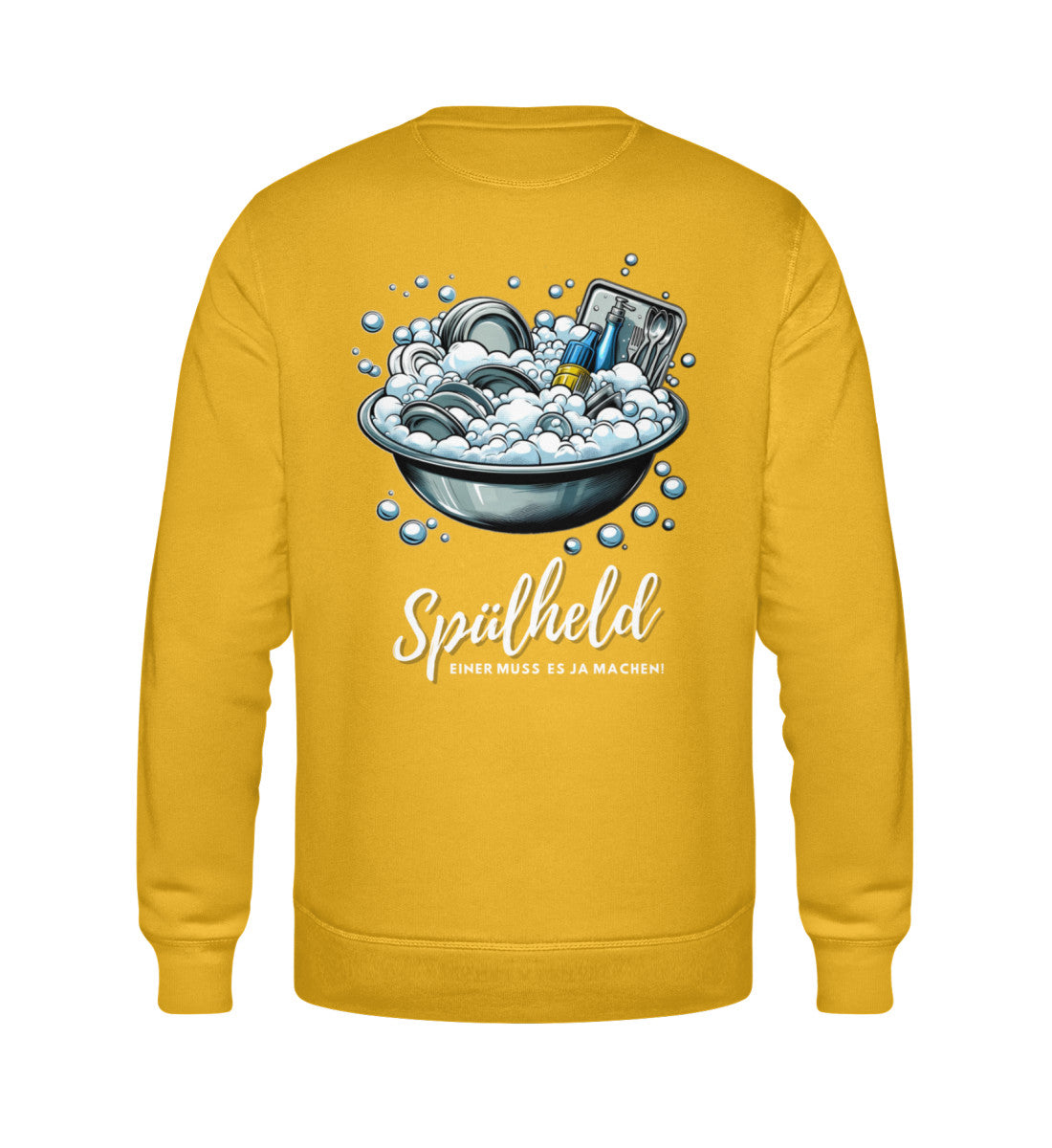 Camping Spülheld Herren Organic Sweatshirt in Spectra Yellow