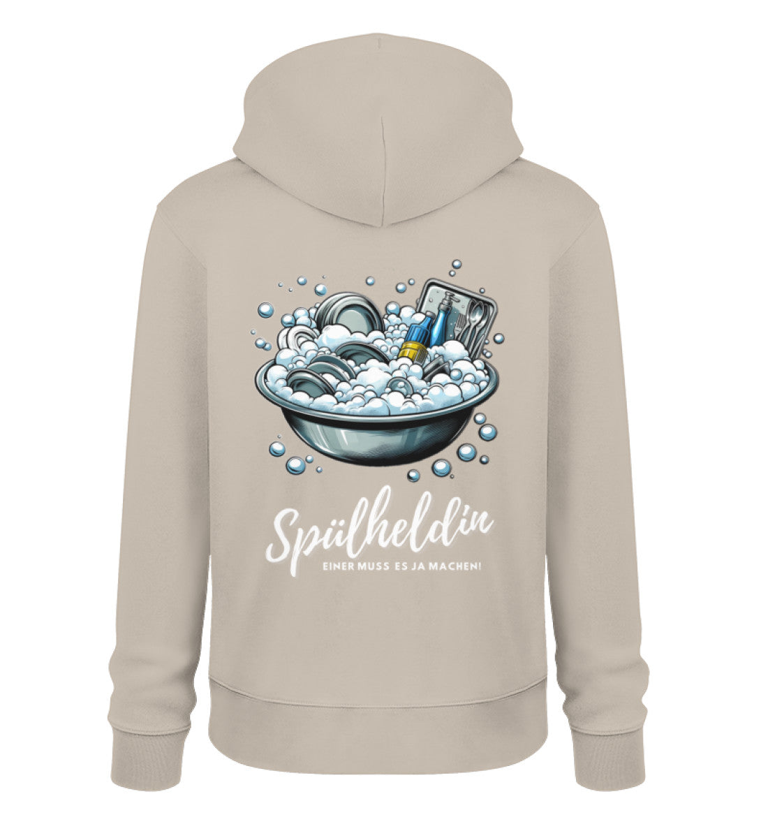 Camping Spülheldin Damen Organic Hoodie in Desert Dust