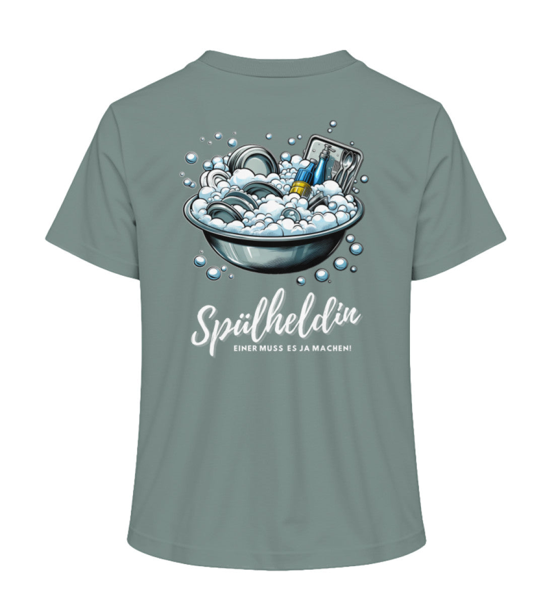 Camping Spülheldin Damen Organic T-Shirt in Green Bay