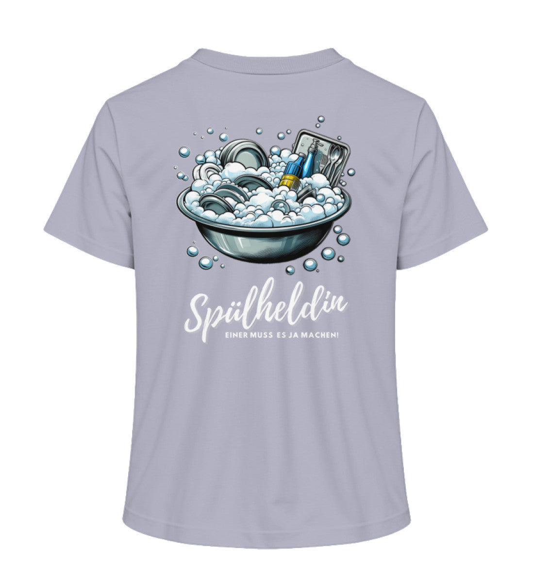 Camping Spülheldin Damen Organic T-Shirt in Lavender