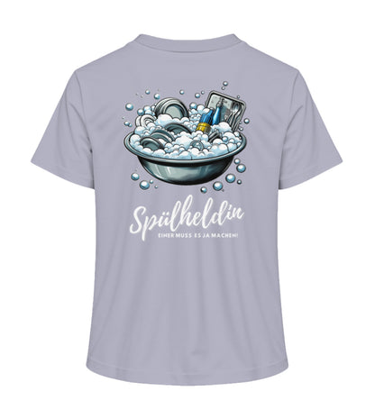 Camping Spülheldin Damen Organic T-Shirt in Lavender