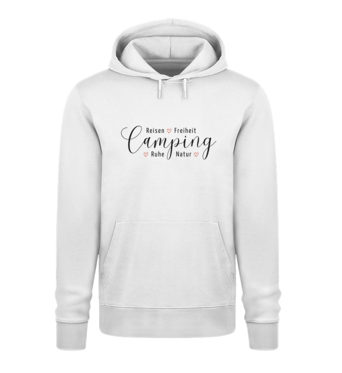 Camping Werte Damen Organic Hoodie in Weiss