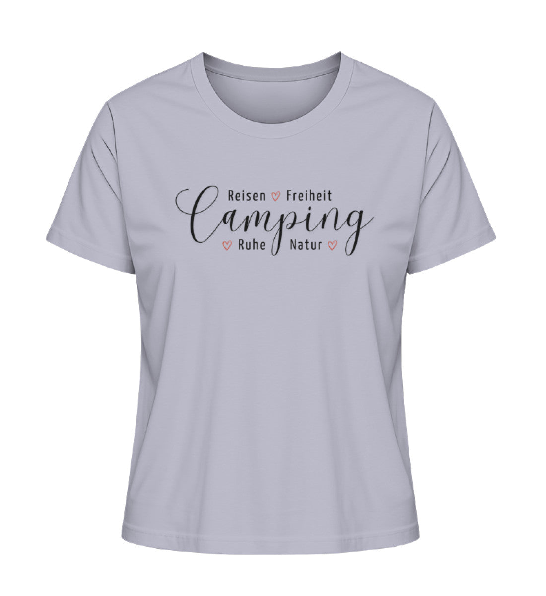 Camping Werte Damen Organic T-Shirt in Lavender