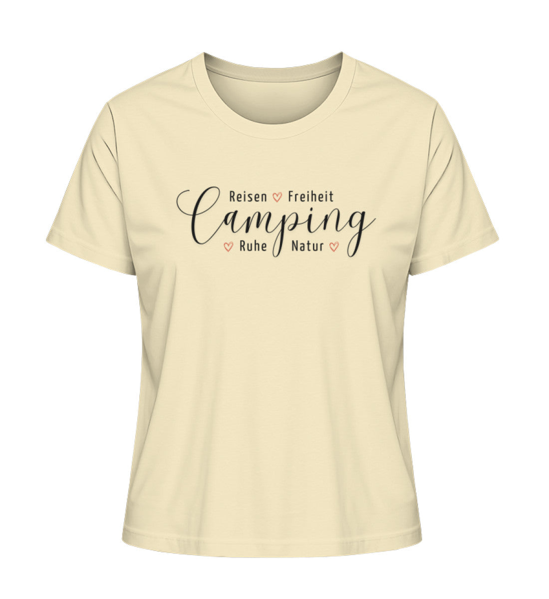 Camping Werte Damen Organic T-Shirt in Natural Raw