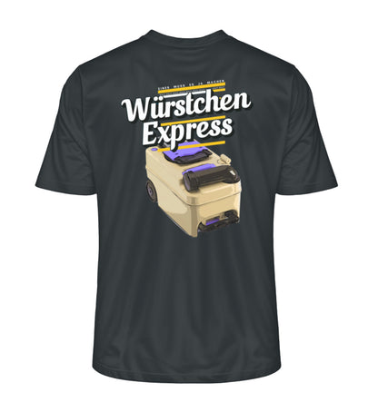 Camping Würstchen Express Herren Organic T-Shirt in India Ink Grey