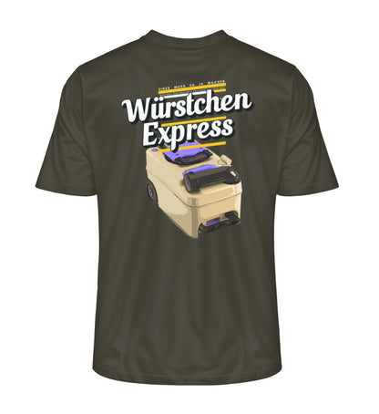 Camping Würstchen Express Herren Organic T-Shirt in Khaki