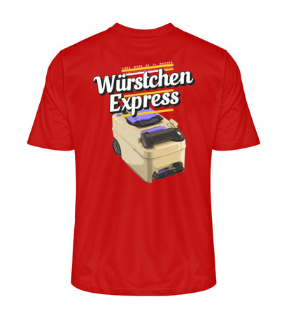 Camping Würstchen Express Herren Organic T-Shirt in Rot