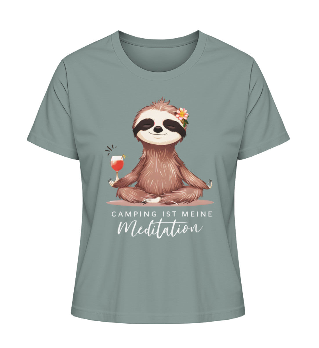 Camping ist Meditation Tshirt für Damen in Green Bay