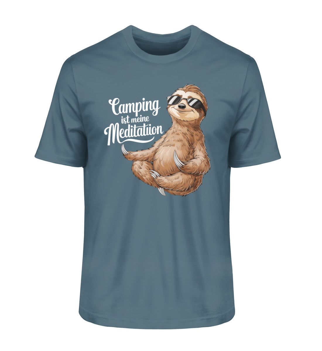 Camping ist Meditation T-Shirt für Herren in Stargazer