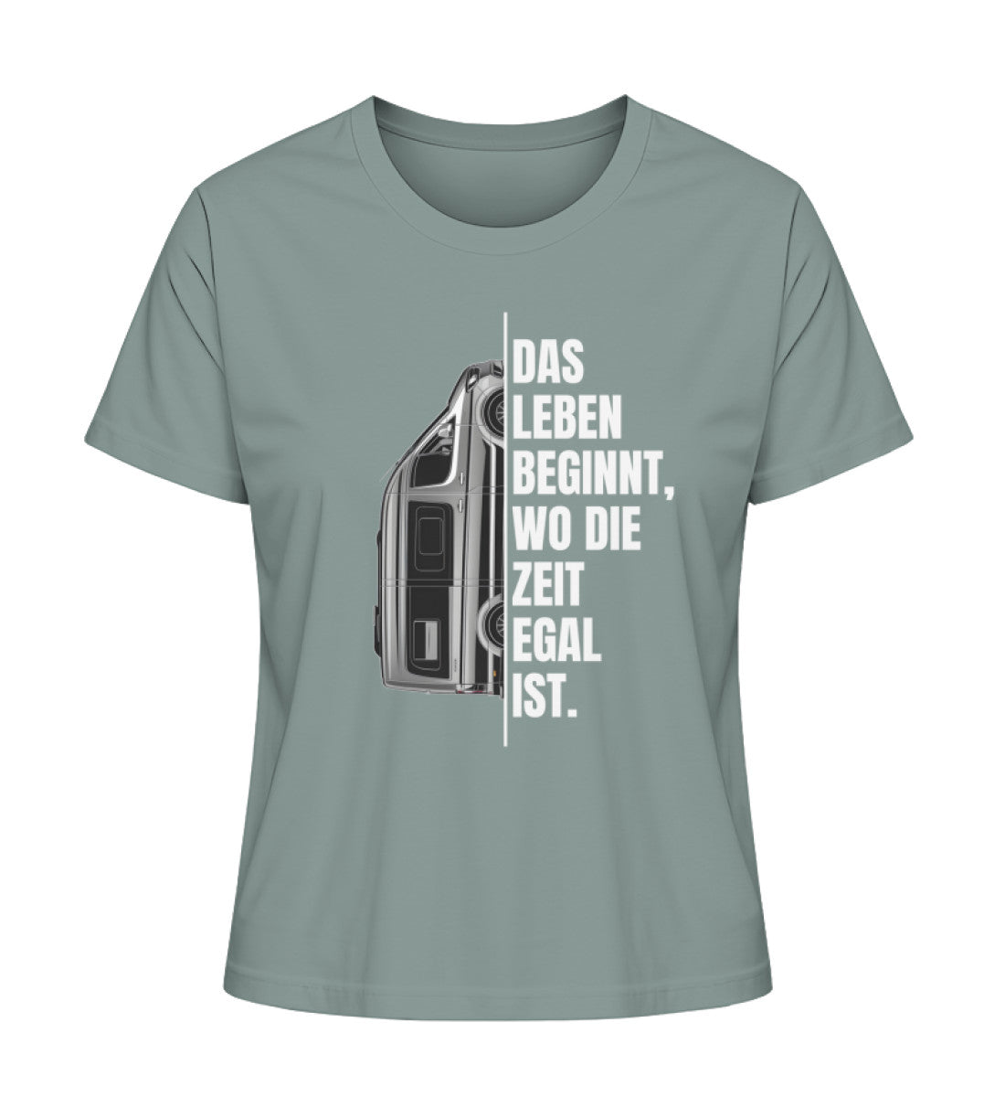 Camping ist Zeitlos Damen T-Shirt in  Green Bay