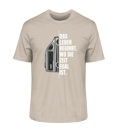 Camping ist Zeitlos Herren Vanlife T-Shirt in Desert Dust