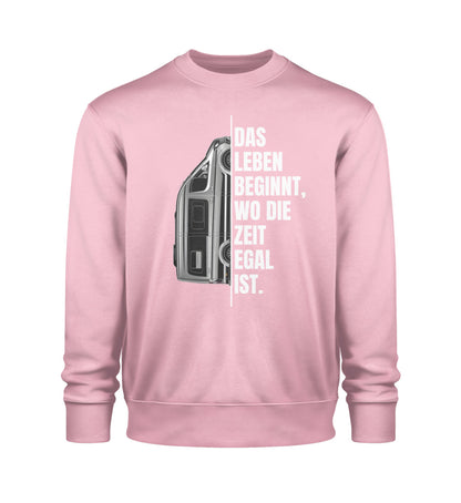 Camping ist Zeitlos Herren Vanlife Sweatshirt in Cotton Pink