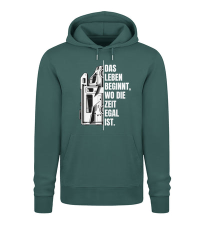 Camping ist Zeitlos Herren Wohnmobil Hoodie in Glazed Green