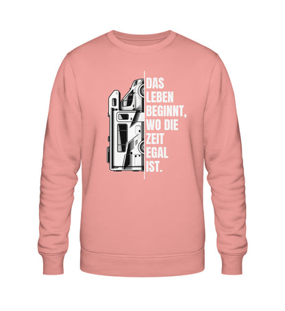 Camping ist Zeitlos Damen Wohnmobil Sweatshirt in Canyon Pink