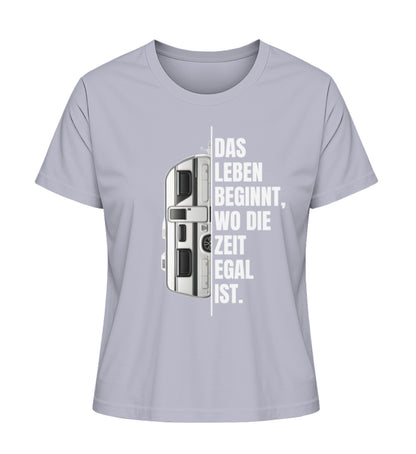 Camping ist Zeitlos Wohnwagen Damen T-Shirt in Lavender