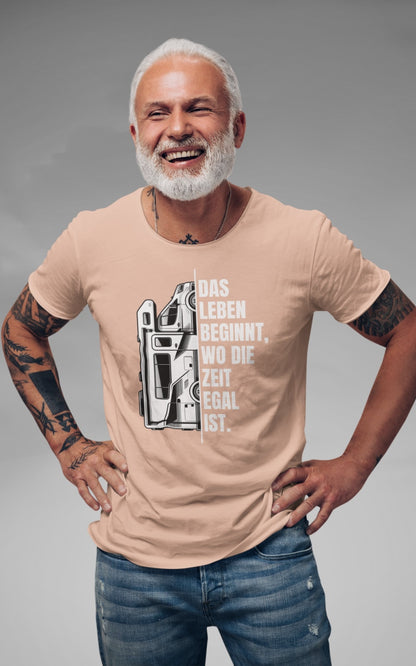 Herren Camping T.Shirt - Camping ist Zeitlos - Wohnmobil