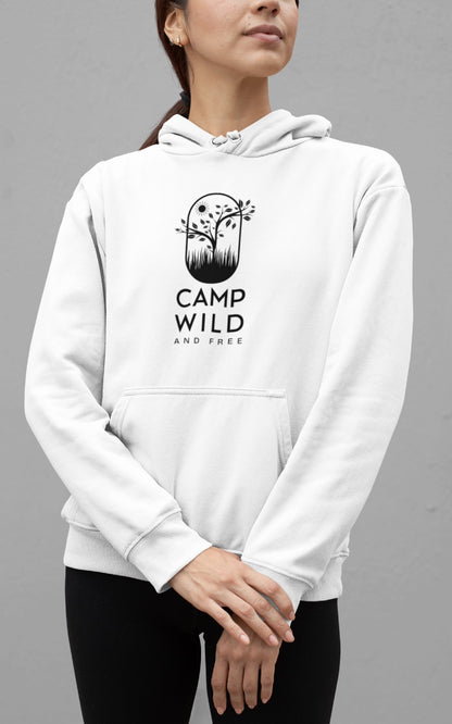 Camp Wild and Free - Damen Camping Hoodie