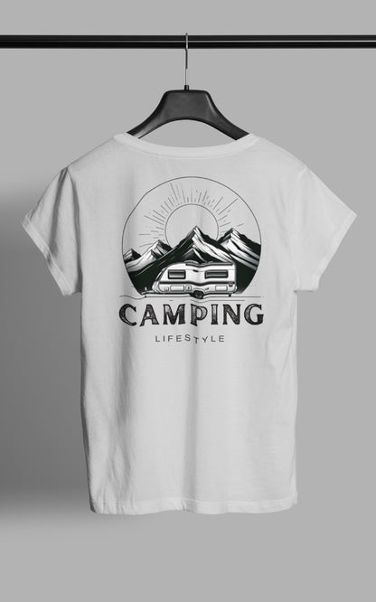 Damen Camping T-Shirt - Camping Lifestyle Rückenprint