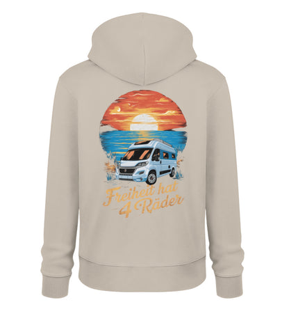 Freiheit hat 4 Räder Herren Organic Vanlife Hoodie in Desert Dust