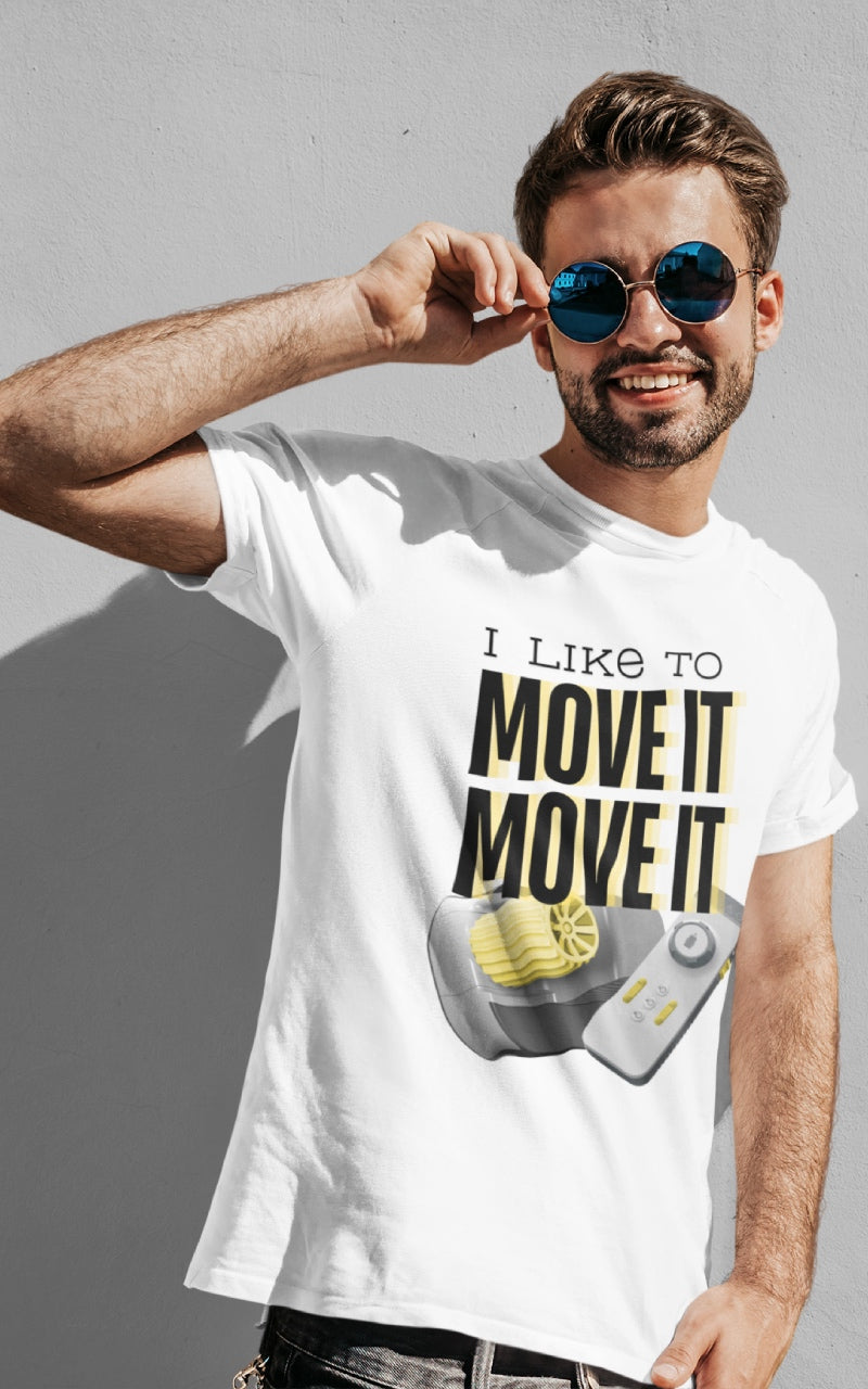 Herren Camping T-Shirt - I like to move it