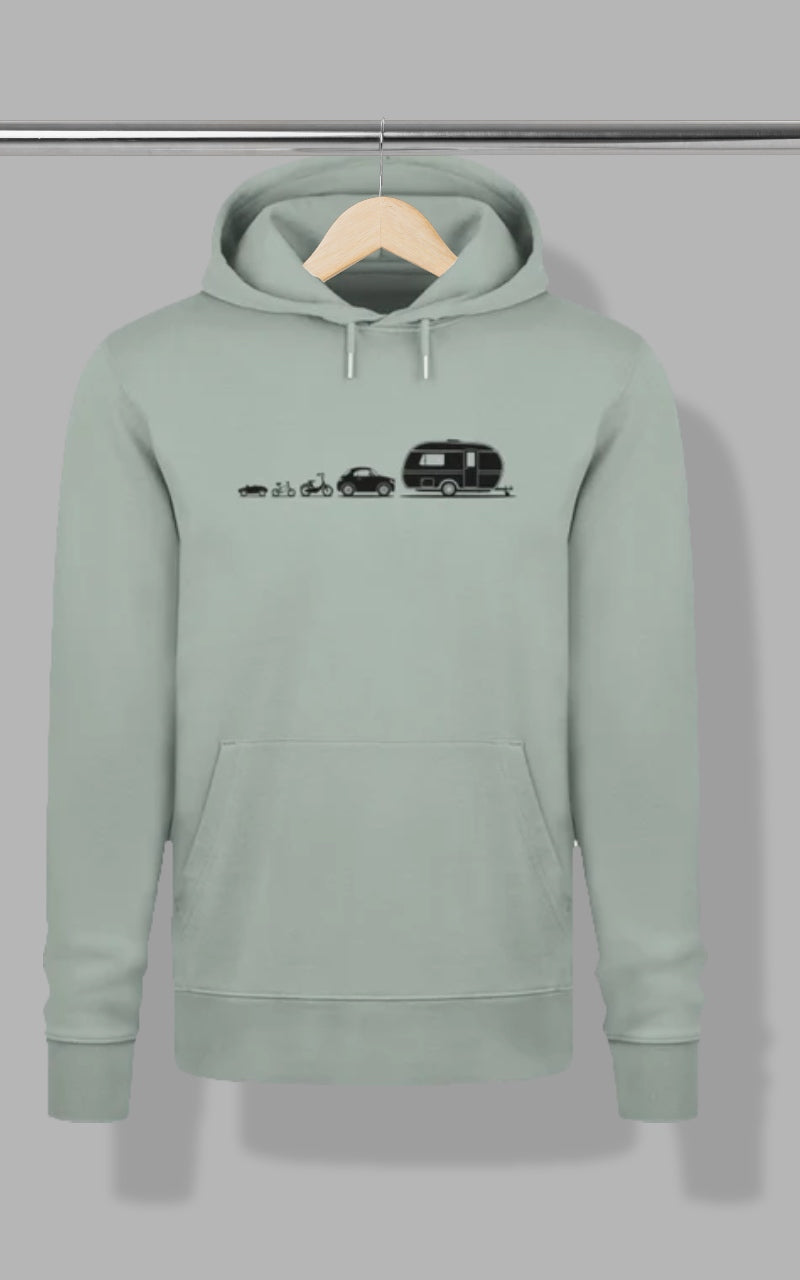 Herren Camping Hoodie - Evolution Wohnwagen