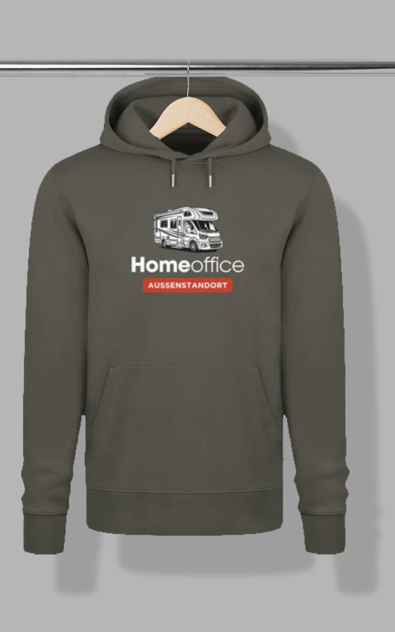 Herren Camping Hoodie - Homeoffice - Wohnmobil
