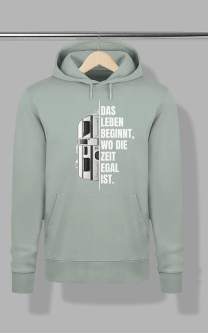 Herren Camping Hoodie - Camping ist Zeitlos - Wohnwagen