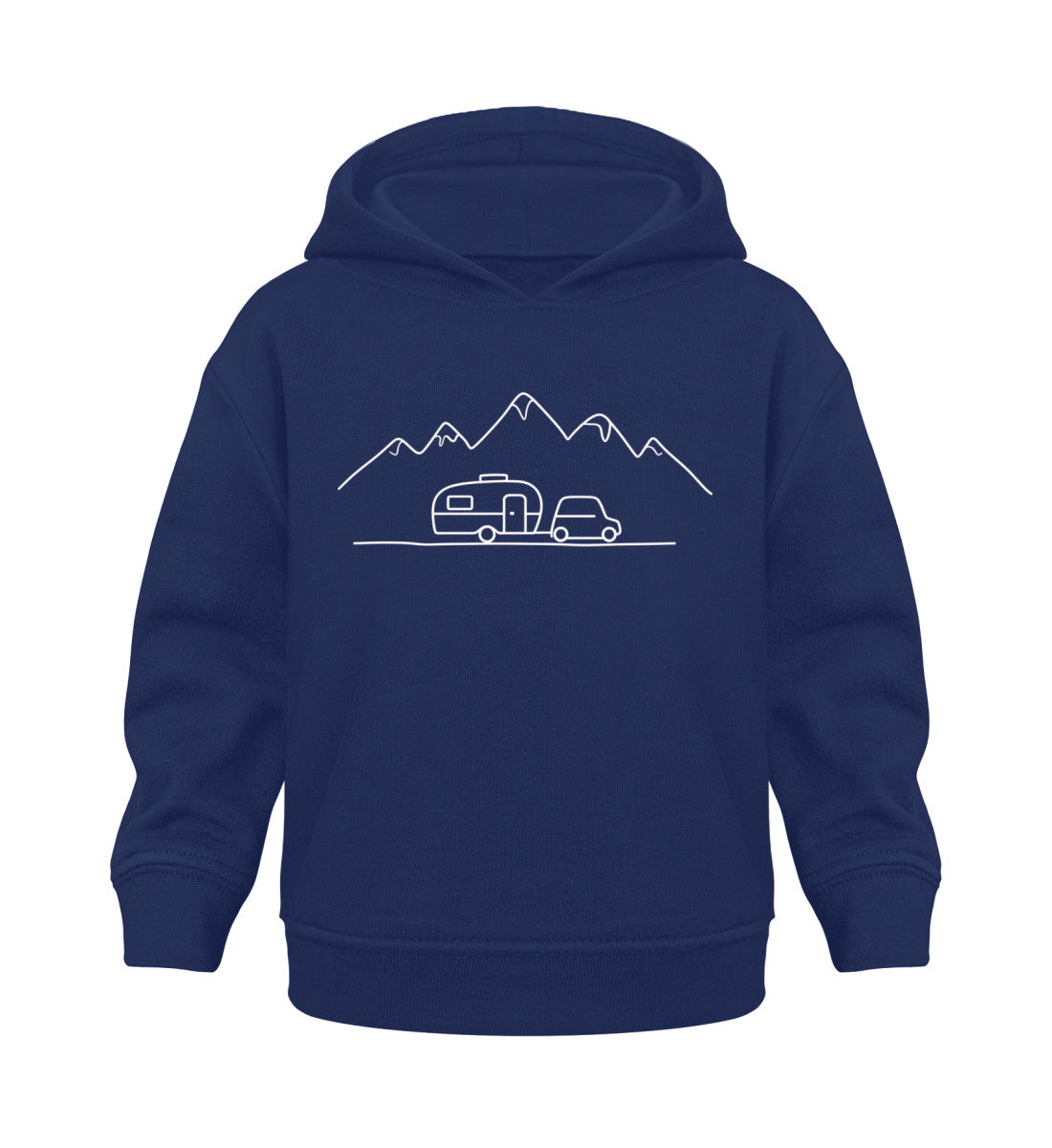 Keep it simple Baby Organic Hoodie in French Navy