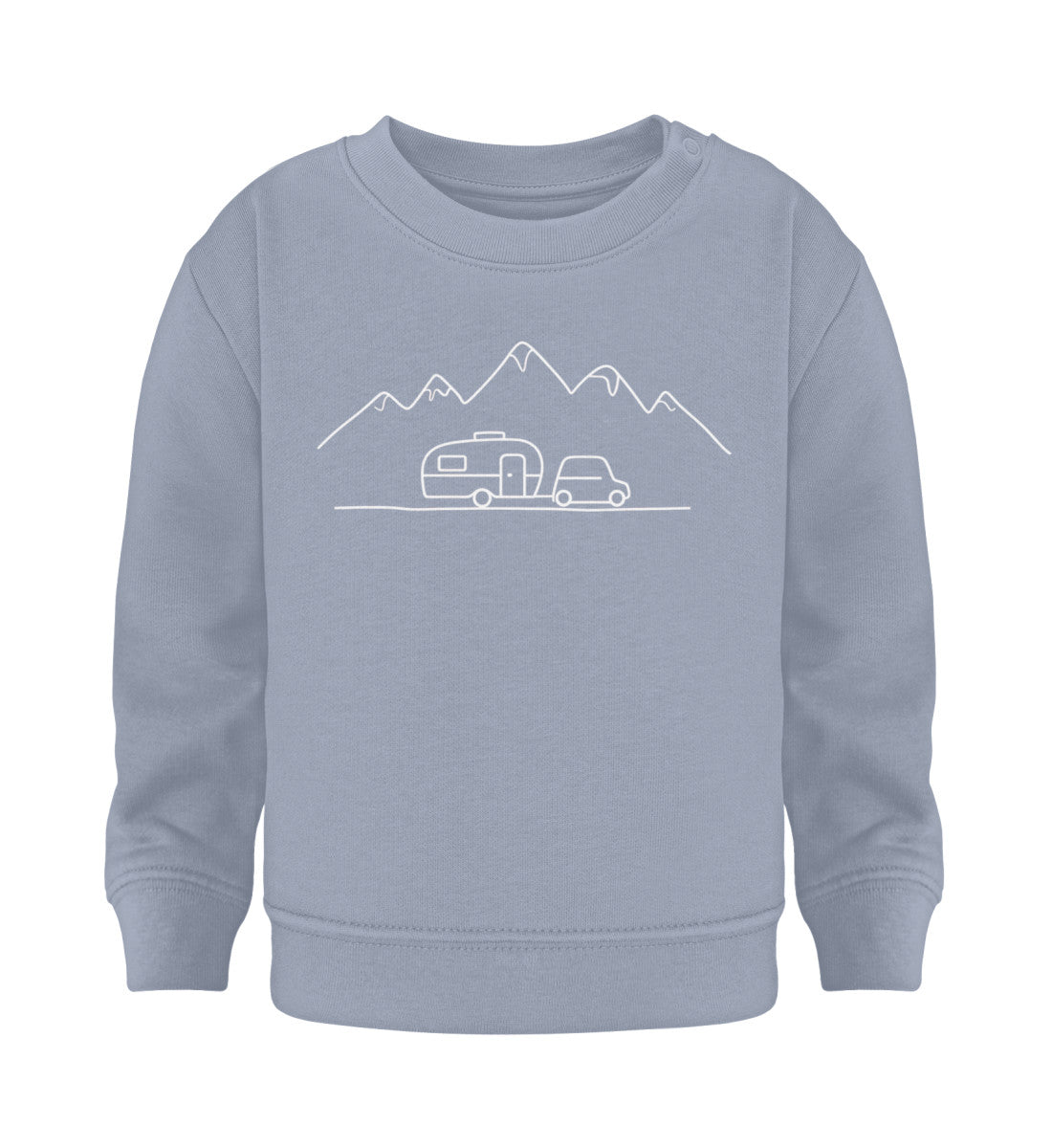 Keep it simple Baby Organic Sweatshirt in Serene Blue