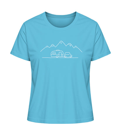 Keep it simple Damen Organic T-Shirt in Aqua Blue