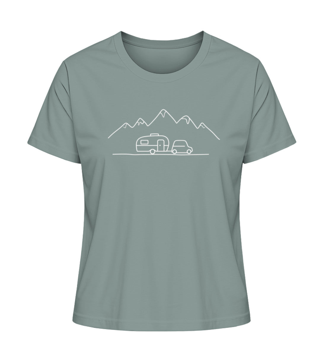 Keep it simple Damen Organic T-Shirt in Green Bay