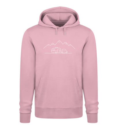 Keep it simple Herren Organic Hoodie in Cotton Pink