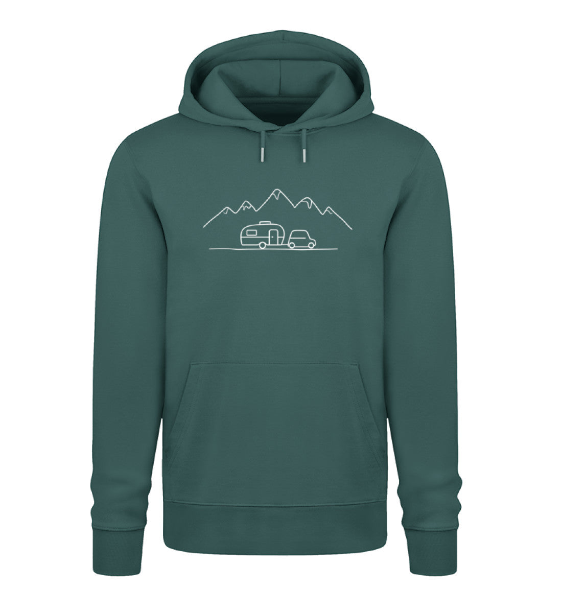 Keep it simple Herren Organic Hoodie in Glazed Green