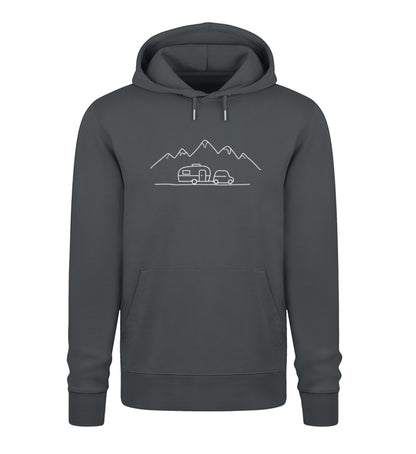 Keep it simple Herren Organic Hoodie in India Ink Grey