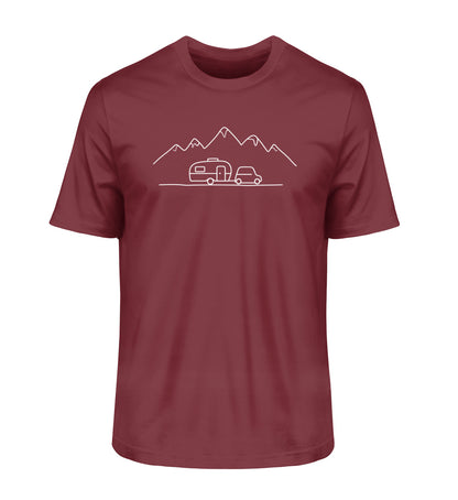 Keep it simple Herren Organic T-Shirt in Burgundy