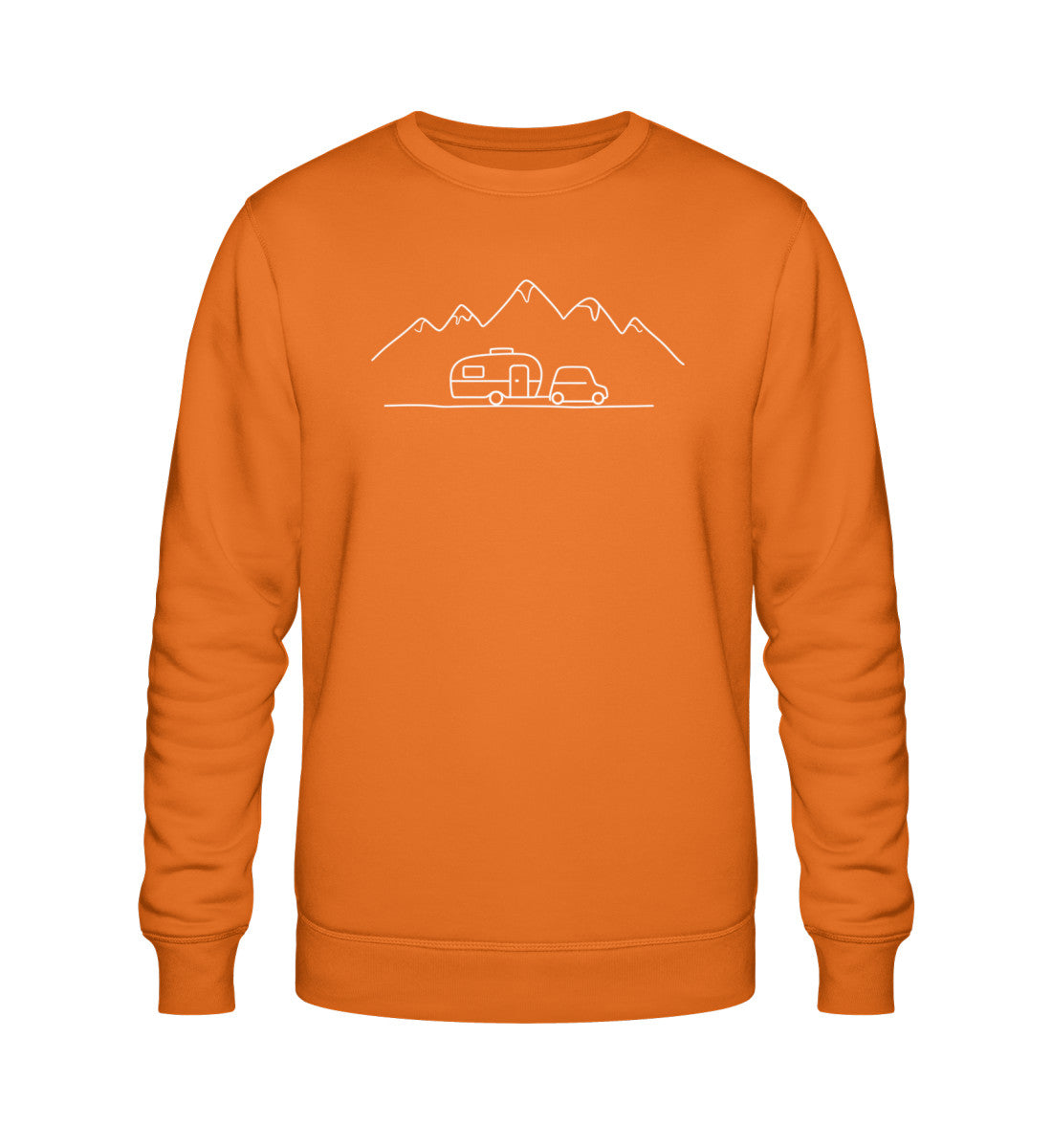 Keep it simple Herren Organic Sweatshirt in Bright Orange