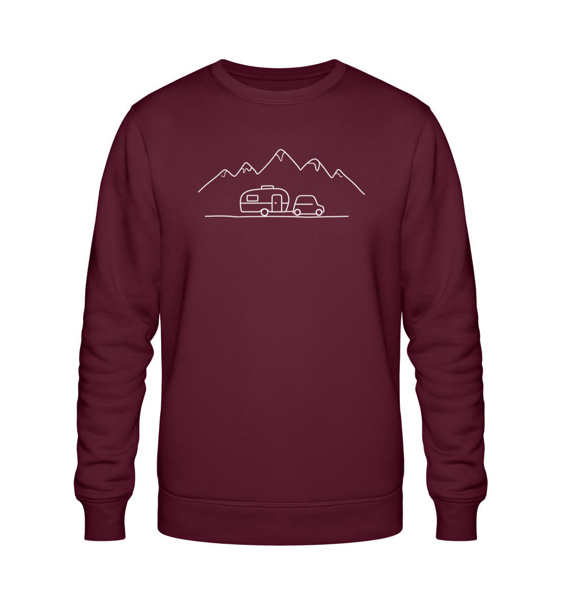 Keep it simple Herren Organic Sweatshirt in Burgundy