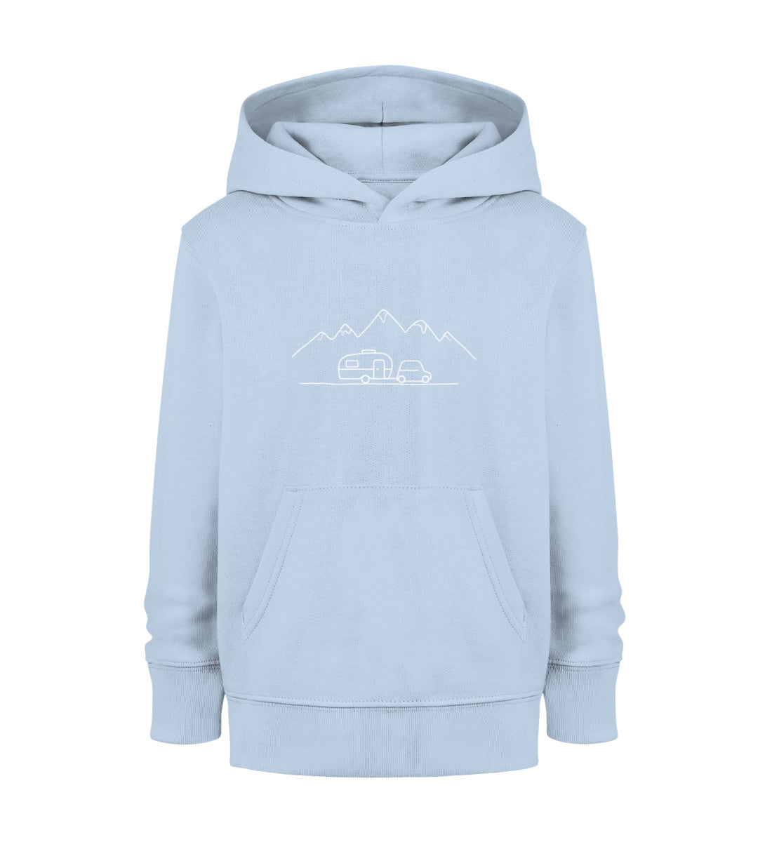 Keep it simple Kinder Organic Hoodie in Blue Soul