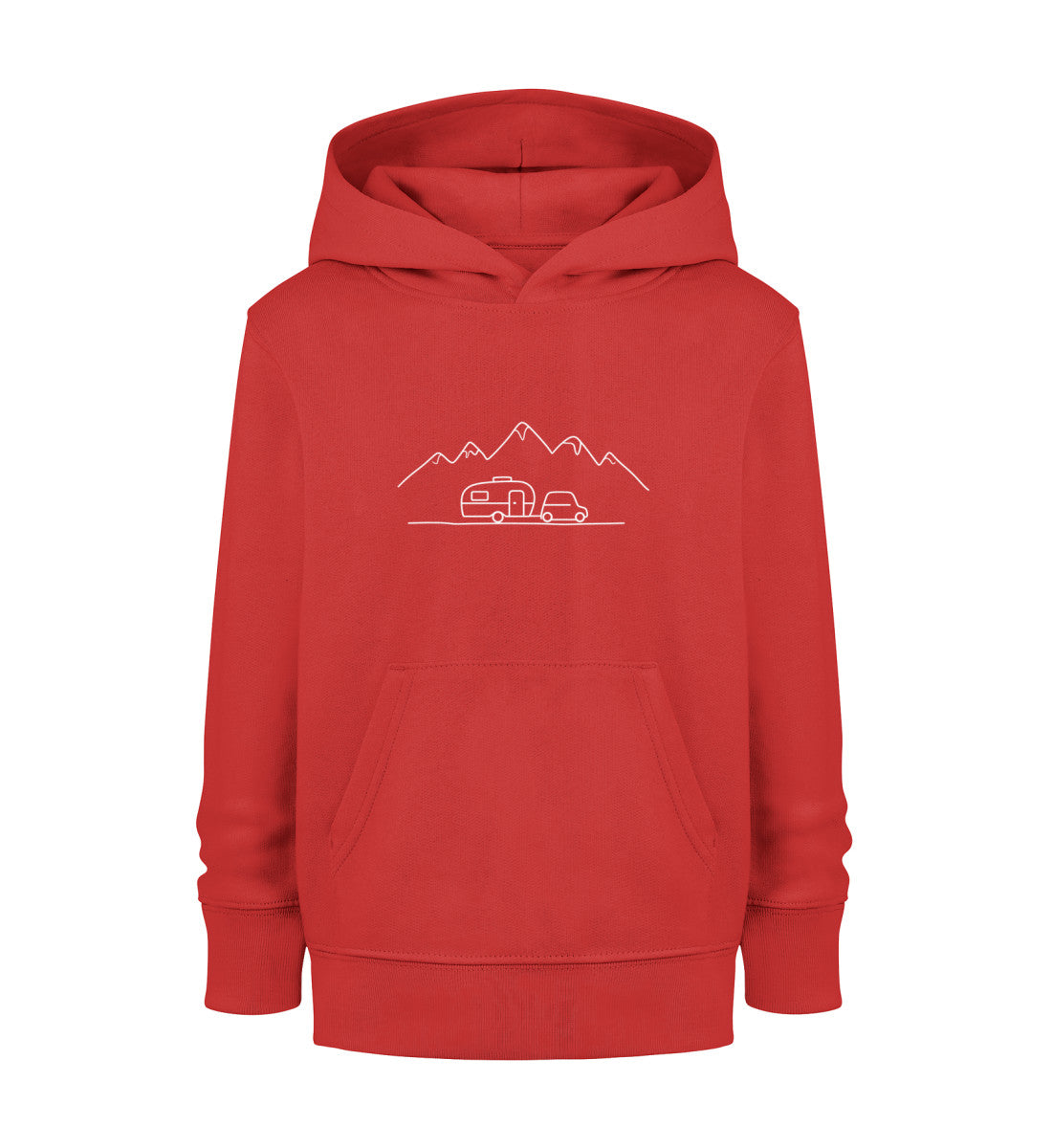 Keep it simple Kinder Organic Hoodie in Rot