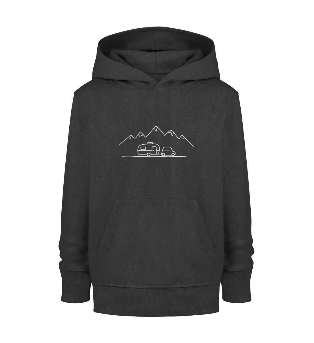 Keep it simple Kinder Organic Hoodie in Schwarz