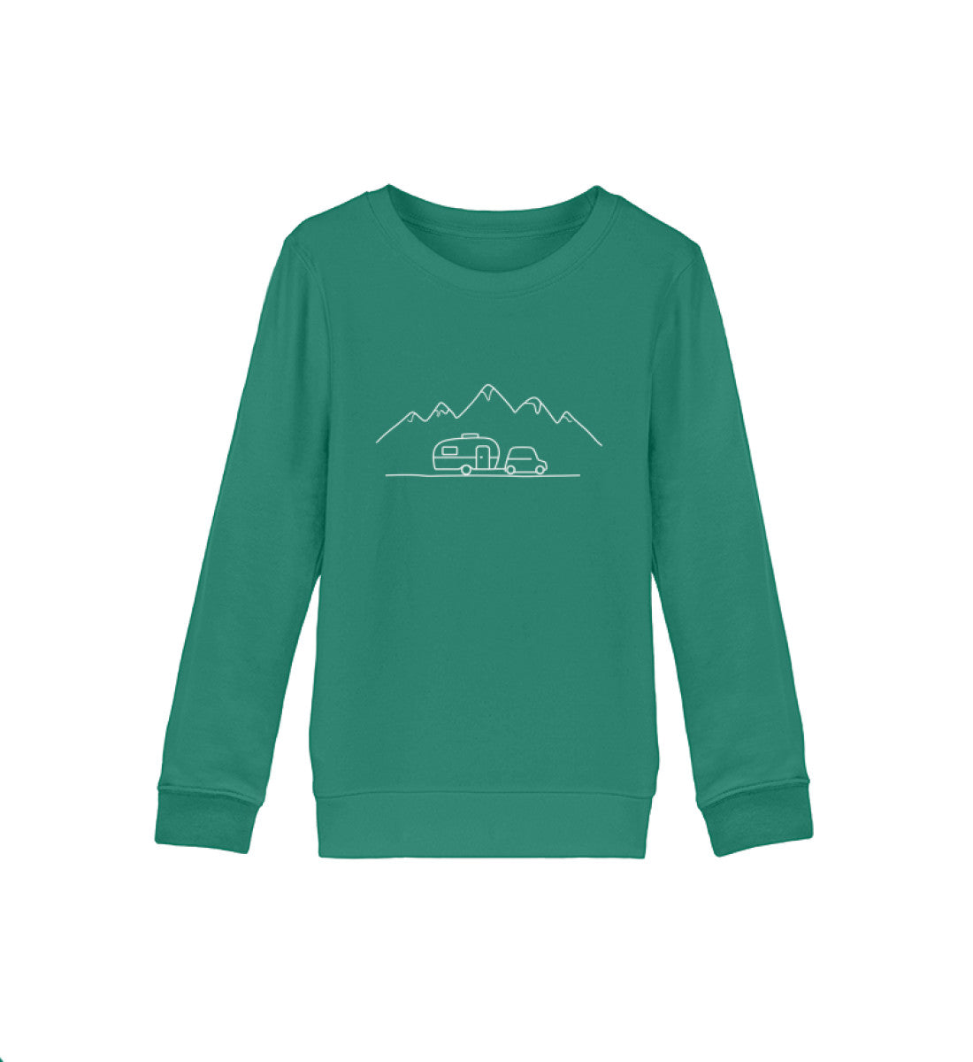 Keep it simple Kinder Organic Sweatshirt in Varsity Green