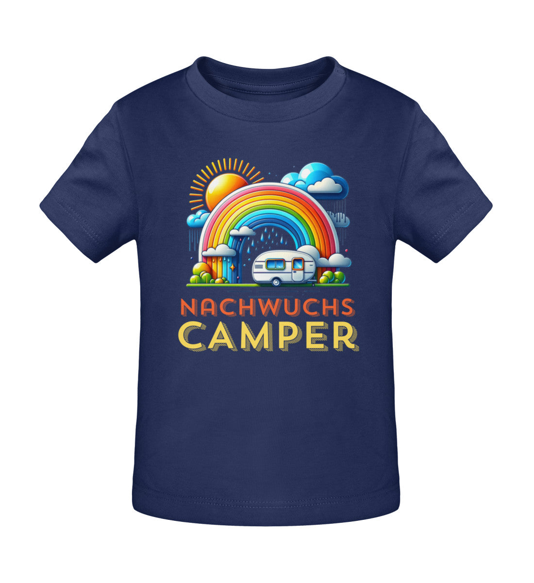 Nachwuchs Camper Baby Organic T-Shirt in French Navy