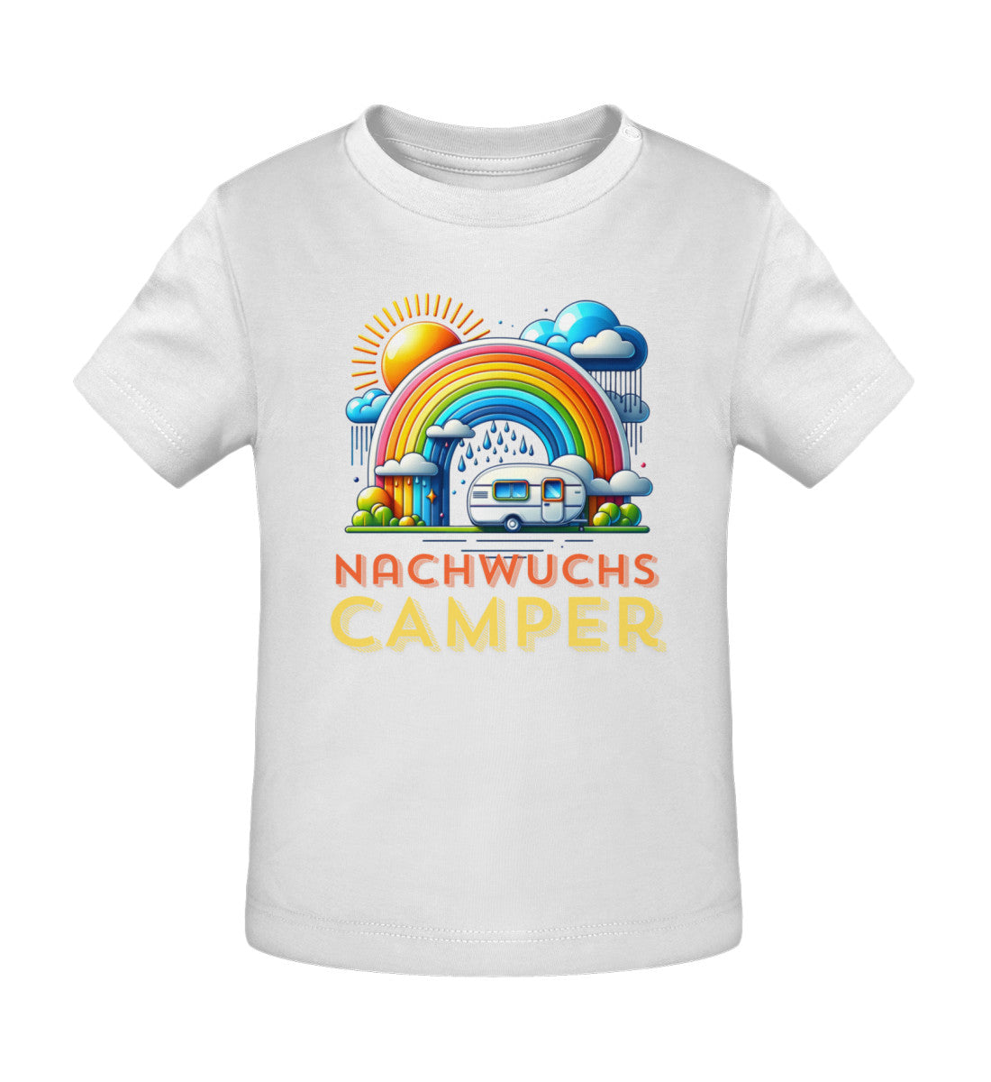 Nachwuchs Camper Baby Organic T-Shirt in Weiss