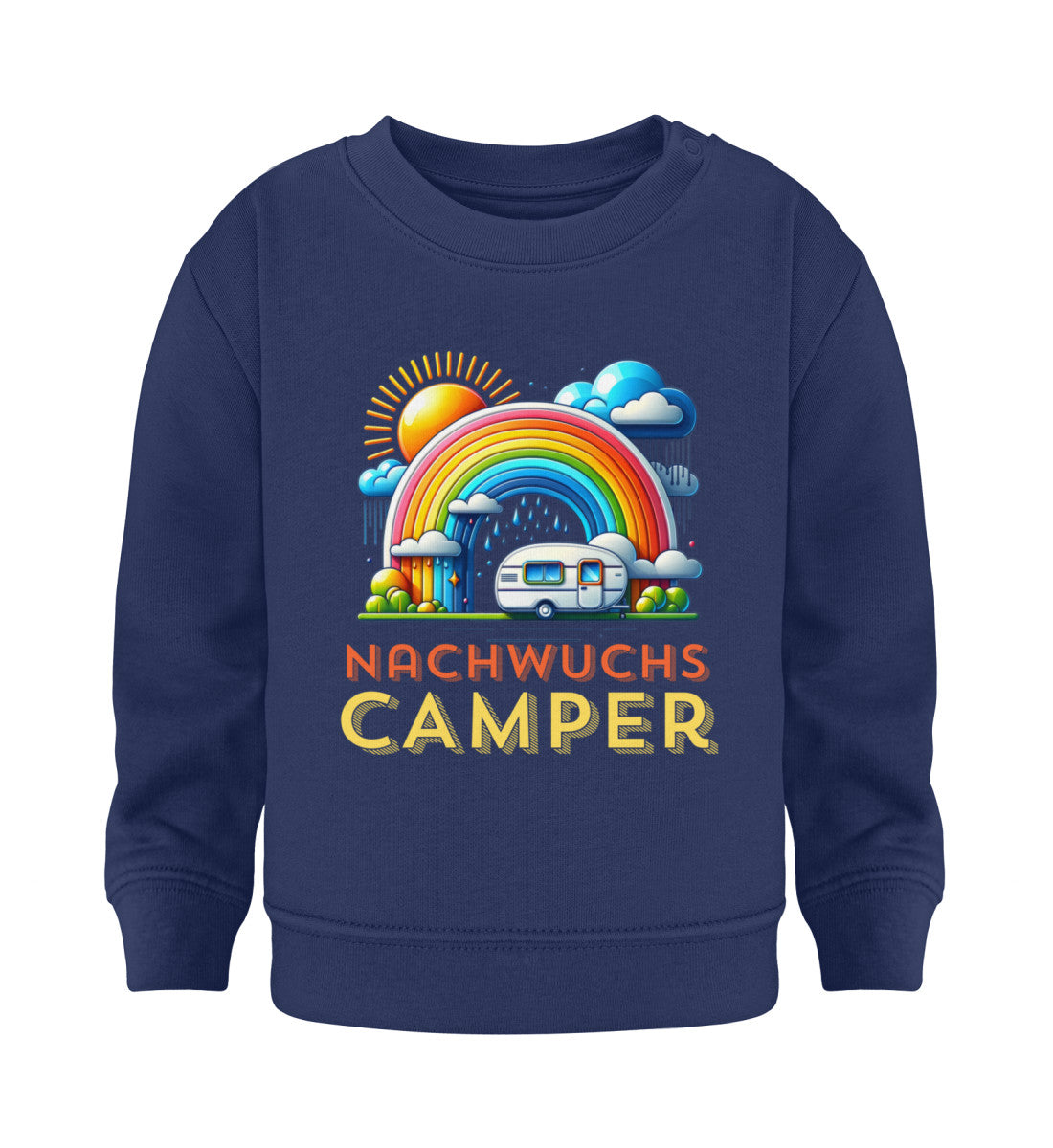 Nachwuchs Camper Baby Organic Sweatshirt in French Navy